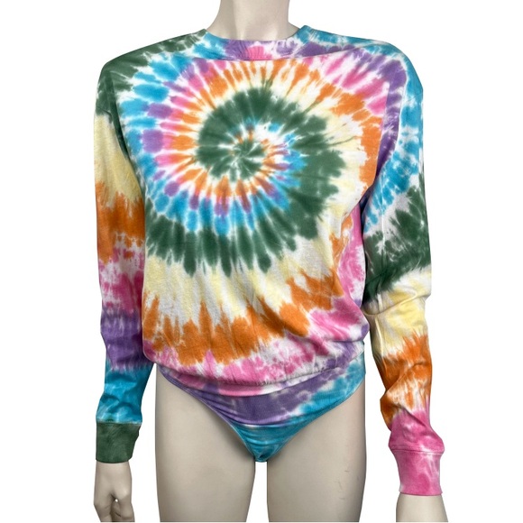 Daydreamer Tops - Daydreamer for Free People Tie Dye Leotard